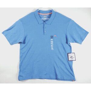 NEW Joe Marlin Polo Shirt Mens Large Blue Unwind Short Sleeve